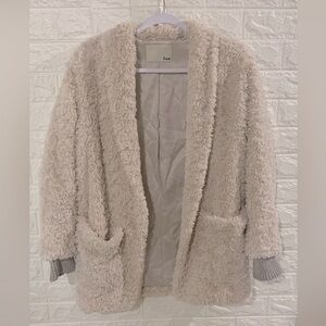 WILFRED FREE ARITZIA GORGEOUS FUZZY JACKET | LINED BLAZER | SUPER SOFT SHERPA CO